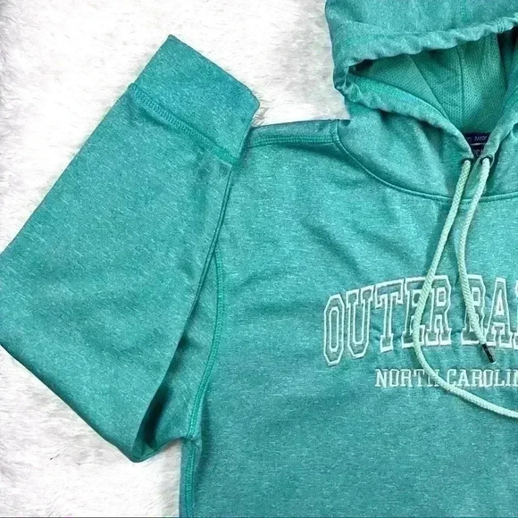 OBX Green Outer Banks North Carolina Hoodie Sweatshirt Size M - Picture 3 of 12
